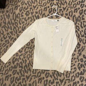 Long sleeve white blouse